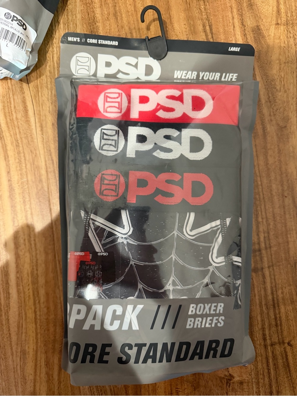 PSD 3-Pack Boxer Briefs - Red, White, Gray
